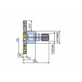 TSM-M-SL Slotting and grooving cutters with SLOT slotting inserts & T-FLEXTEC modular adaptation - Big-tools Industrial Supply Tools for Metal Cutting